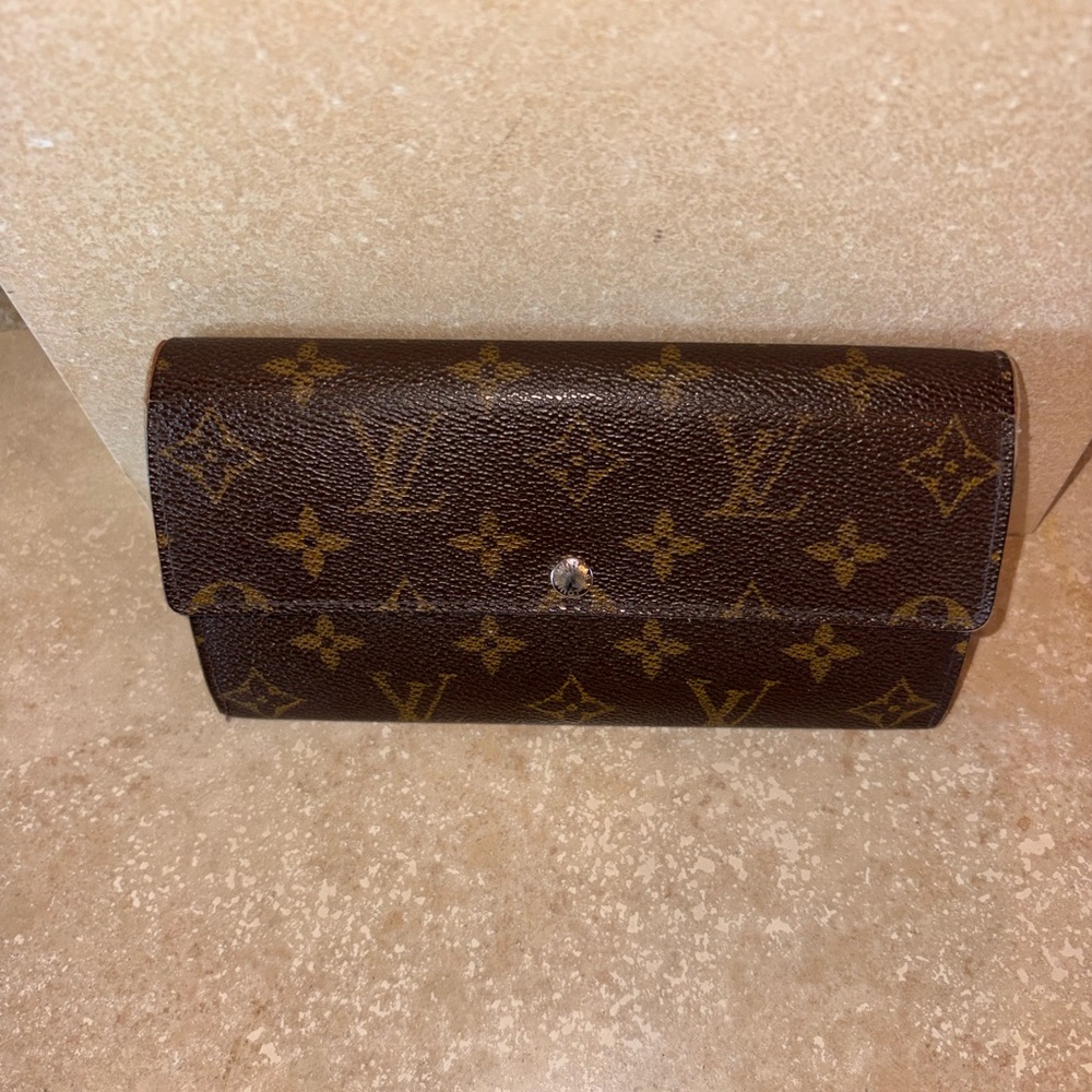 Louis Vuitton Monogram Canvas Brown Long Wallet